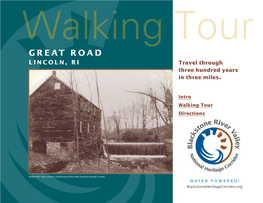 GREAT ROAD Lincoln, RI Travel Through Three Hundred Years in Three Miles