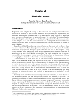 Music Curriculum