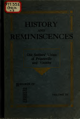 History and Reminiscences, from The