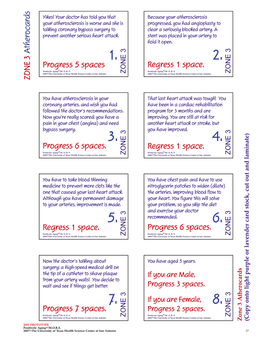 Progress 6 Spaces. Regress 1 Space. Progress 7 Spaces. ZONE 3 A