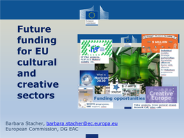 Future Funding for EU Cultural and Creative Sectors