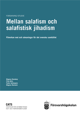 Mellan Salafism Och Salafistisk Jihadism