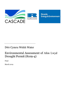 Environmental Assessment of Afon Lwyd Drought Permit (8109-4)