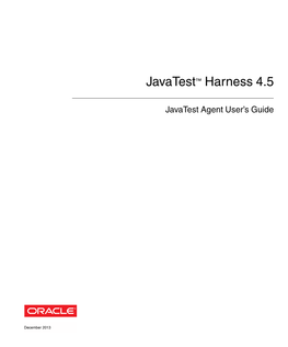 Javatest™ Harness 4.5