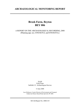 Brook Farm, Beyton BEY 006