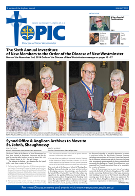 The Sixth Annual Investiture of New Members to the Order of The