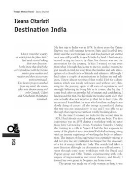 Destination India