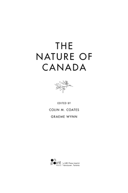 The Nature of Canada
