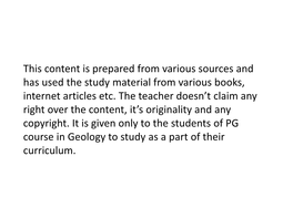 Precambrian Geology of India