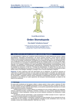 Orden STOMATOPODA Manual