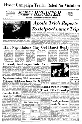 Apollo Trio9s Reports to Help Set Lunar Trip