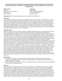 22 - Effects Were Observed from the Xylem Saps Collected from Early Spring