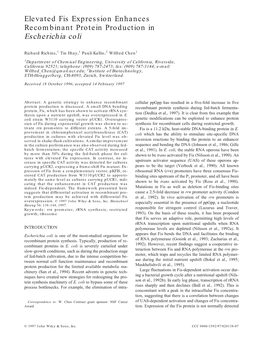 Escherichia Coli