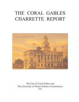The Coral Gables Charrette Report