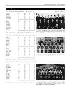 2001 NCAA Men's Final Four Tournament Records Book