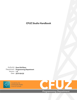 CFUZ Studio Handbook.Pages