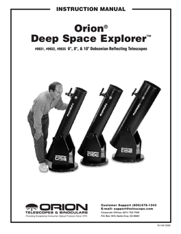 Orion® Deep Space Explorer™