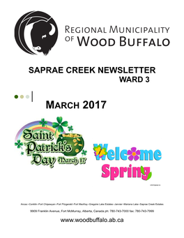 March 2017 Newsletter