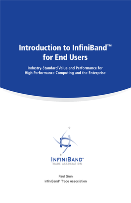 Introduction to Infiniband™ for End Users