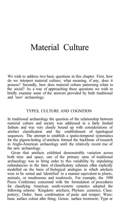 Material Culture