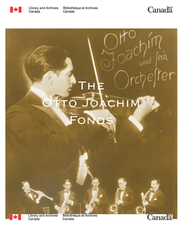 The Otto Joachim Fonds the OTTO JOACHIM FONDS