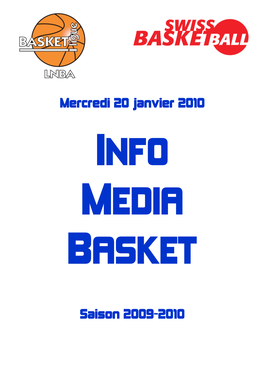 Mercredi 20 Janvier 2010 Saison 2009-2010