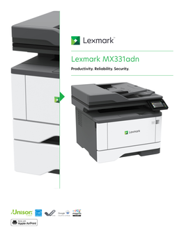 Lexmark Mx331adn Product Brochure