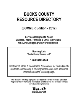 Bucks County Resource Directory