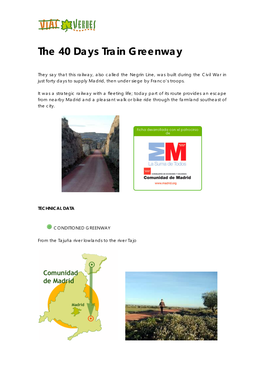 The 40 Days Train Greenway (Madrid)