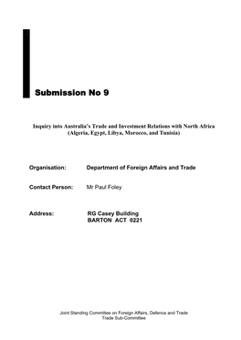 Department of Foreign Affairs and Trade (PDF 627KB)
