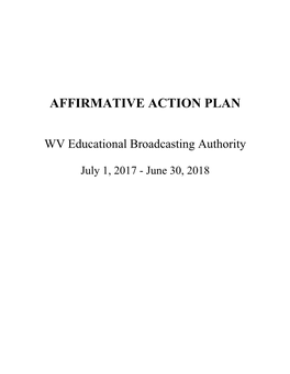 Affirmative Action Plan