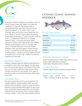 Catanese Classic Seafood HADDOCK