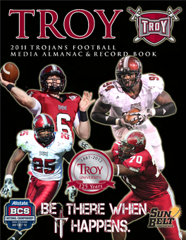TROY FOOTBALL REVIEW Join Head Coach Larry Blakeney and Host Barry Mcknight Each Week As They Provide a Breakdown of the Previous Game and Preview Next Week’S Contest