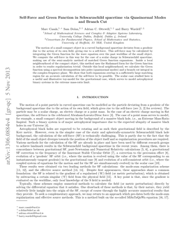 Self-Force and Green Function in Schwarzschild Spacetime Via Quasinormal Modes and Branch Cut