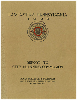 City of Lancaster 1929 Comprehensive Plan