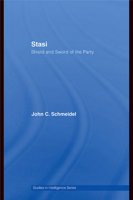 Stasi: Sheild and Sword of the Party