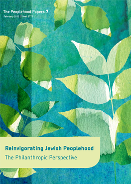 The Peoplehood Papers 7 February 2012 | Shvat 5772