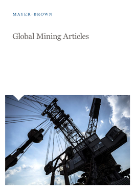 Global Mining Articles Contents