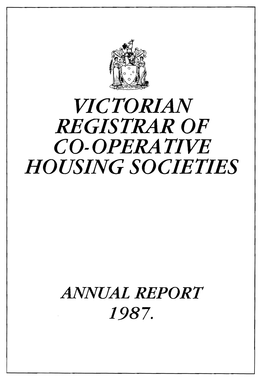 Victorian Registrar of Co-Operative Housing Societies