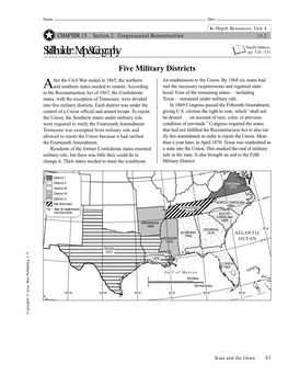 Five Military Districts