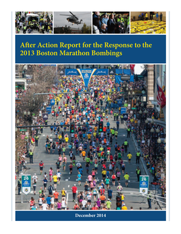 After Action Report for the Response to the 2013 Boston Marathon Bombings