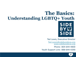 The Basics: Understanding LGBTQ+ Youth