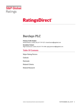 Barclays PLC