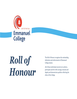 Honour Recognises the Outstanding