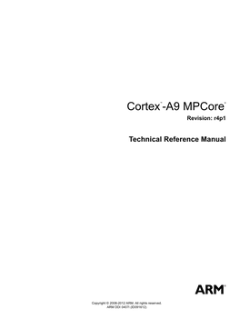 Cortex-A9 Mpcore Technical Reference Manual