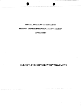 Christian Identity Movement