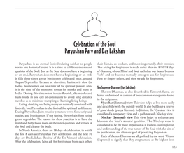 Celebration of the Soul Paryushan Parv and Das Lakshan