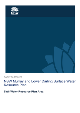 NSW Murray and Lower Darling Surface Water Resource Plan