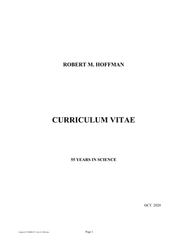 Curriculum Vitae