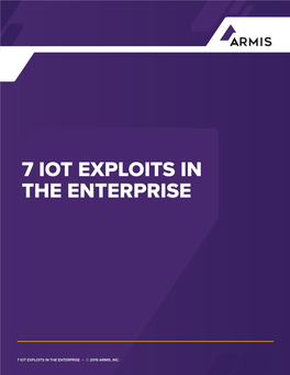 7 Iot Exploits in the Enterprise